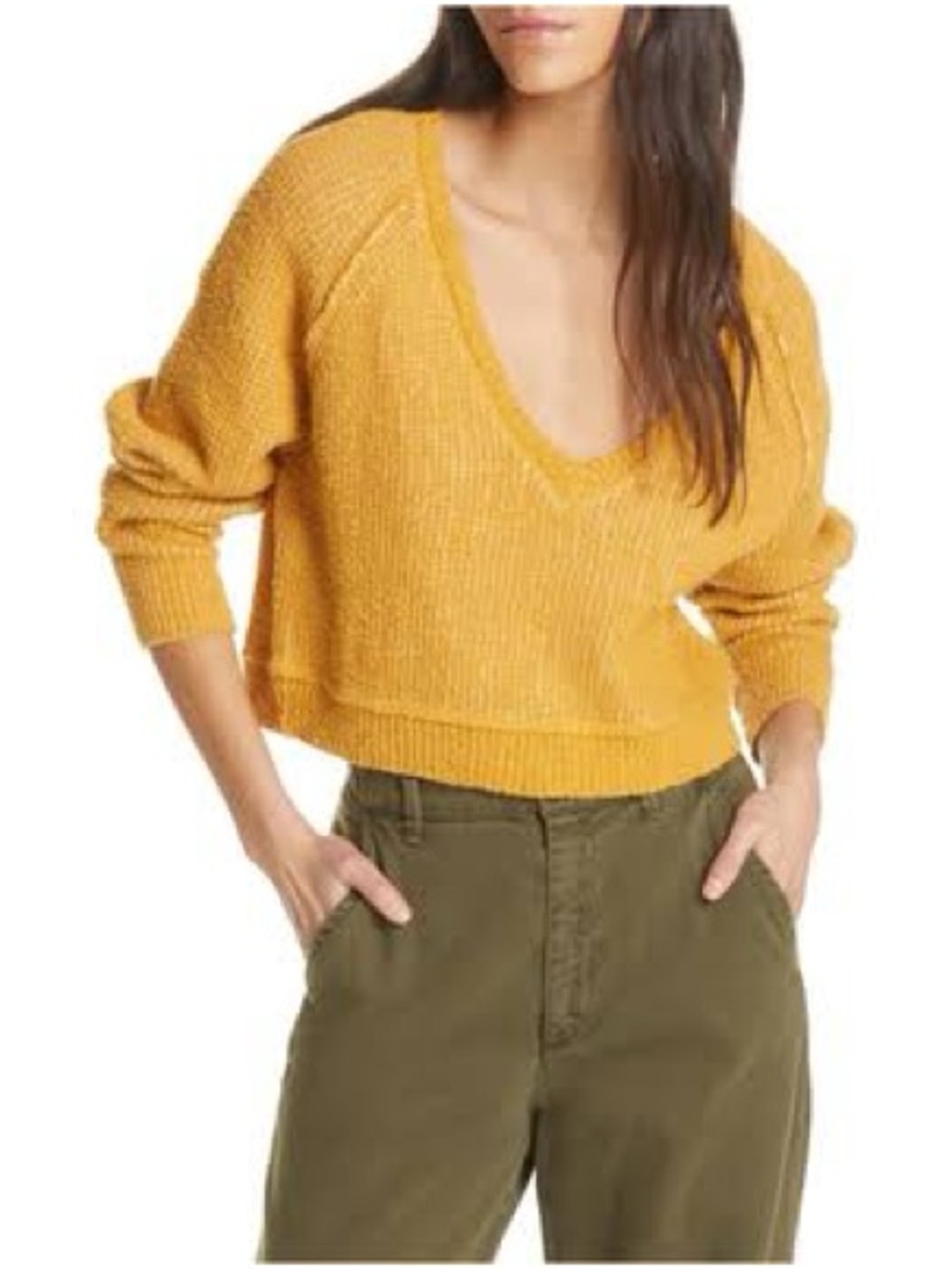 Free People De Soliel V-Neck Sweater